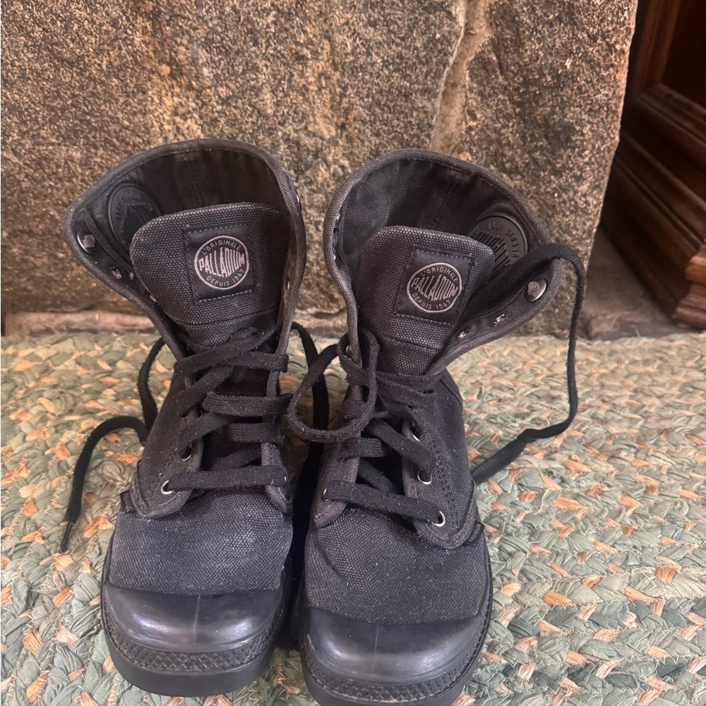 Palladium Black Canvas High-Tops